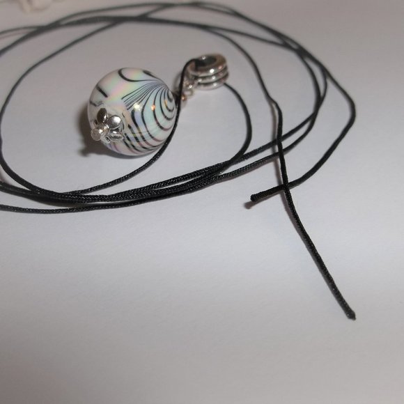 Cream Pendant Necklace, Cream Beaded Necklace, Funky Necklace, Jewelry NWT 7487 - Picture 6 of 6